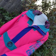 O'Neill Giacca Anorak Donna Rosa 88' Frozen Wave Sci Surf Felpa con Cappuccio Spell Out M