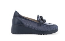 Melluso Mocassino zeppa blu