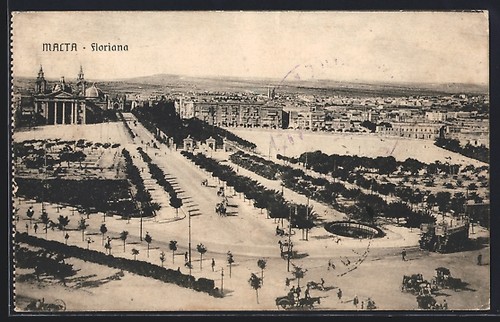 Floriana panorama cartolina - panorama,,