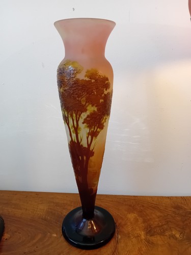 Vase galle signé - vase,