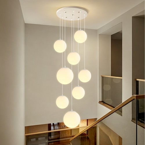 Lampadario scala teste luci - lampadario,