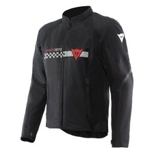 Giubbotto Moto Uomo Dainese HEROSPHERE AIR Estivo Black/White Stripes/Red