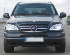 FARI LENTICOLARI CROMO MERCEDES ML W163 CON MOTORINI INTEGRATI DAL 2/98 -- 9/01