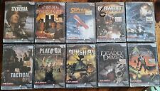 Lotto 10 Giochi PC PLATOON SYBERIA ecc. Nuovi Imballati in Offerta Z00105
