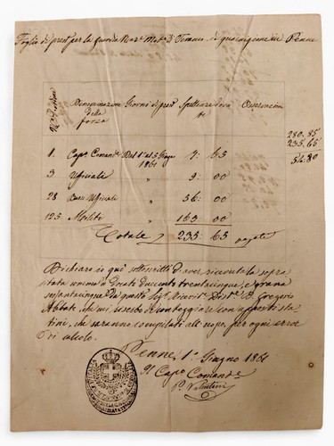 1861 lotto risorgimento teramo - lotto,