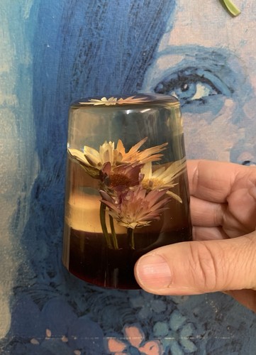 1970s vintage lucite resin - /,