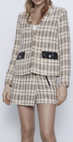 Zara set pezzi plaid - pezzi, boucle