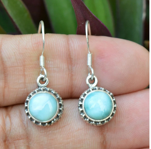 Orecchini larimar argento - orecchini,