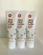 3x Forever Living Aloe HEAT LOTION 118 ml lozione massaggiante lenitiva (SPED...
