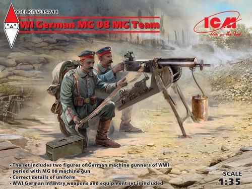Icm wwi german mg08 mg - german,