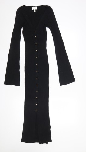 Abito midi donna nero - midi,