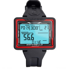 CRESSI Raffaello Diving, Computer Subacqueo di Ultima Generazione Nero/Rosso