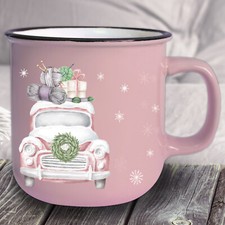 Tazza Vintage Jumbo Rosa Con