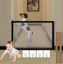 DIVISORIO PER CANI ANIMALI E BAMBINI IN RETE RECINTO CANCELLO BARRIERA 110x80 CM