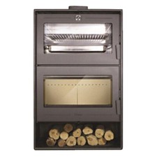 Stufa a legna con forno