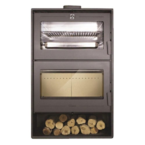 Stufa legna con forno - legna,