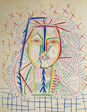 Pablo Picasso Litografia COA
