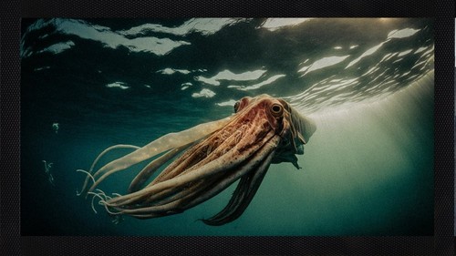Calamari creatura mare - creatura, di