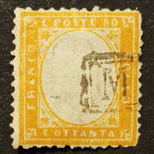 ITALIA REGNO 80 CENT 1862