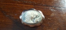 Spilla Antica-CAMMEO -Pasta Vitrea -placcato  IN ORO 