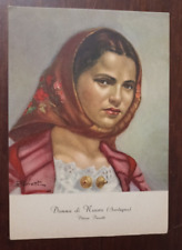 8624 CARTOLINA COSTUME TRADIZIONALE SARDO DONNA DI NUORO - PERROTTI 