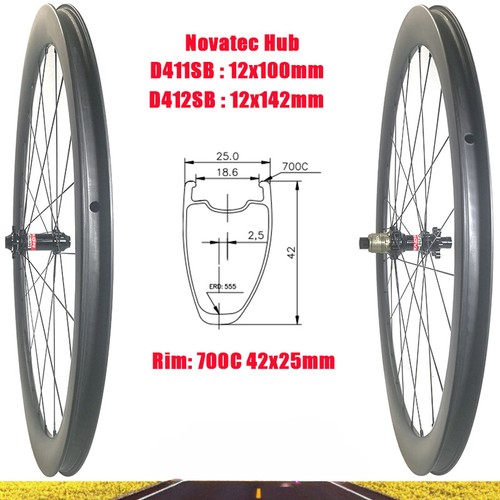 Set ruote carbonio - , 700c