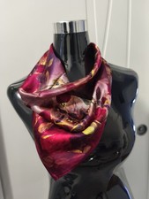 Foulard Multicolore/Rosso 100%