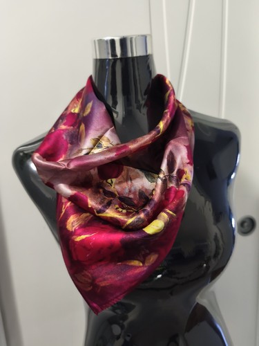 Foulard multicolore rosso - foulard, 100%