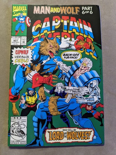 Captain america 407 marvel - captain, #407,