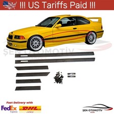 Per BMW 1992-1998 E36 M3 style COUPE 2 PORTE CARROZZERIA MODANATURA LATERALE ...