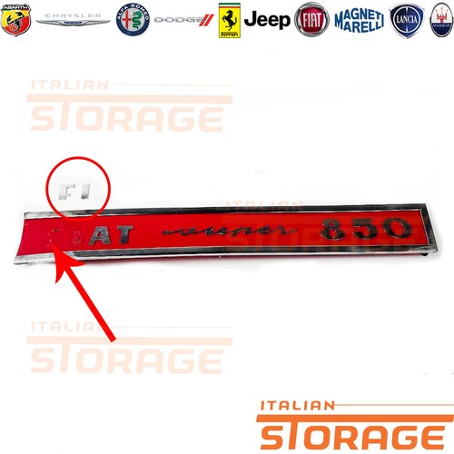 Fiat 850 super targa - super, badge