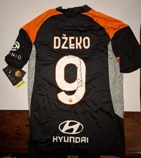 9 DZEKO - MAGLIA UFFICIALE AS ROMA 2020-2021 AUTOGRAFATA - TAGLIA S