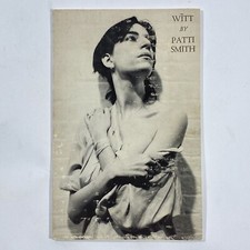 Patti Smith WITT First 1st Edition 3rd Printing Robert Mapplethorpe Cover Photo