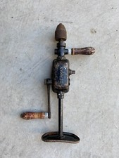 TRAPANO A MANO MANOVELLA ANTICO GERMAN FUNZIONANTE