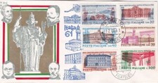 UNITA' D'ITALIA - Busta Primo Giorno Centenario 1861-1961 FDC Palermo Fil.