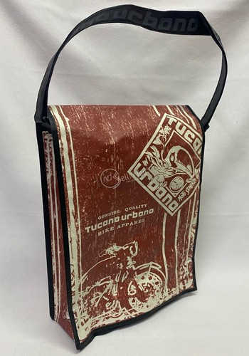 Borsa plastica rossa con - in,