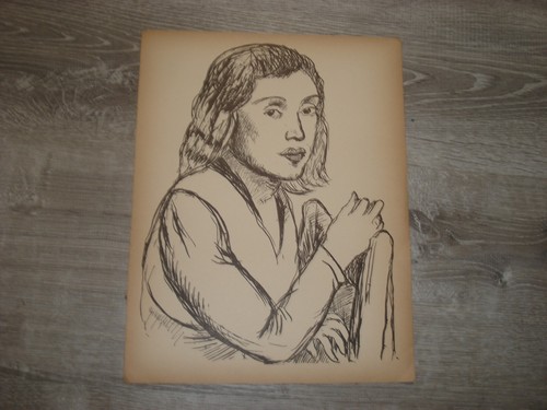 Pompeo borra giovane donna - borra,