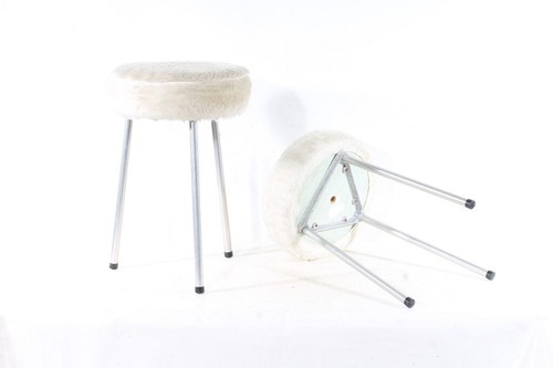 Vecchio puff vintage anni - 1,