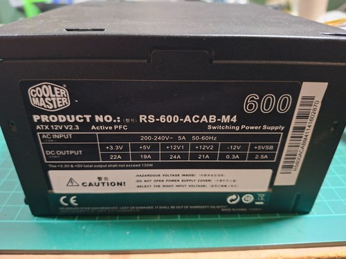 Cooler master 600w - cooler,