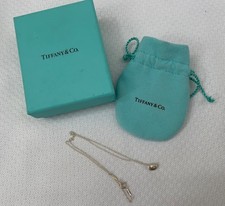 Tiffany Elsa Peretti Small Puffed Bean Heart Necklace Sterling Silver Italy