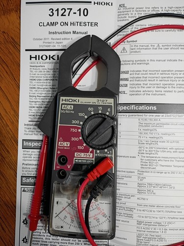Hioki 3127 clamp tester - hioki,