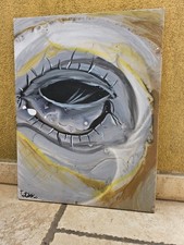 Quadro pop art dipinto mano - a,