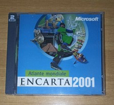 ATLANTE MONDIALE ENCARTA 2001 Microsoft 2 CD-ROM per PC Computer