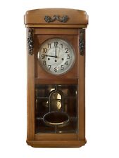 OROLOGIO A PENDOLO DA PARETE FUNZIONANTE, CHIAVE 3 CARICHE JUNGHANS WURTTEMBERG