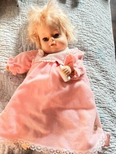 Vtg Little Love Hand Bottle 1979 Animal Fair 12" Baby Girl Sucking Thumb Pink