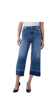 Liu-Jo Jeans larghi a vita alta In Cotone blu taglia S donna