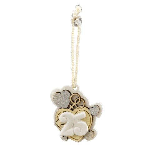 Appendino cuore confettata - 25,