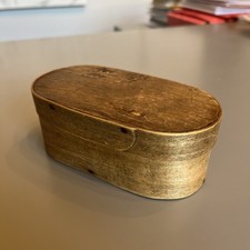 Antica Scatola In Legno Curvato Inizi ‘900