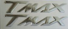 ADESIVI 3D YAMAHA TMAX IN RILIEVO RESINA ARGENTO PER T-MAX CARENA T MAX 500 2 PZ