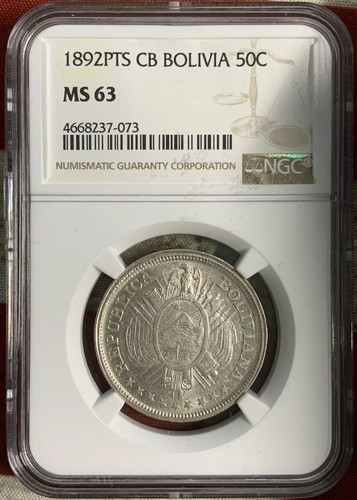 1892pts bolivia 50c ngc - cb,